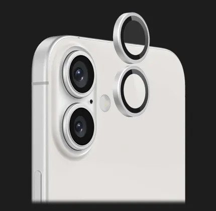 Захисне скло SKLO для камери iPhone 16/16 Plus (White)