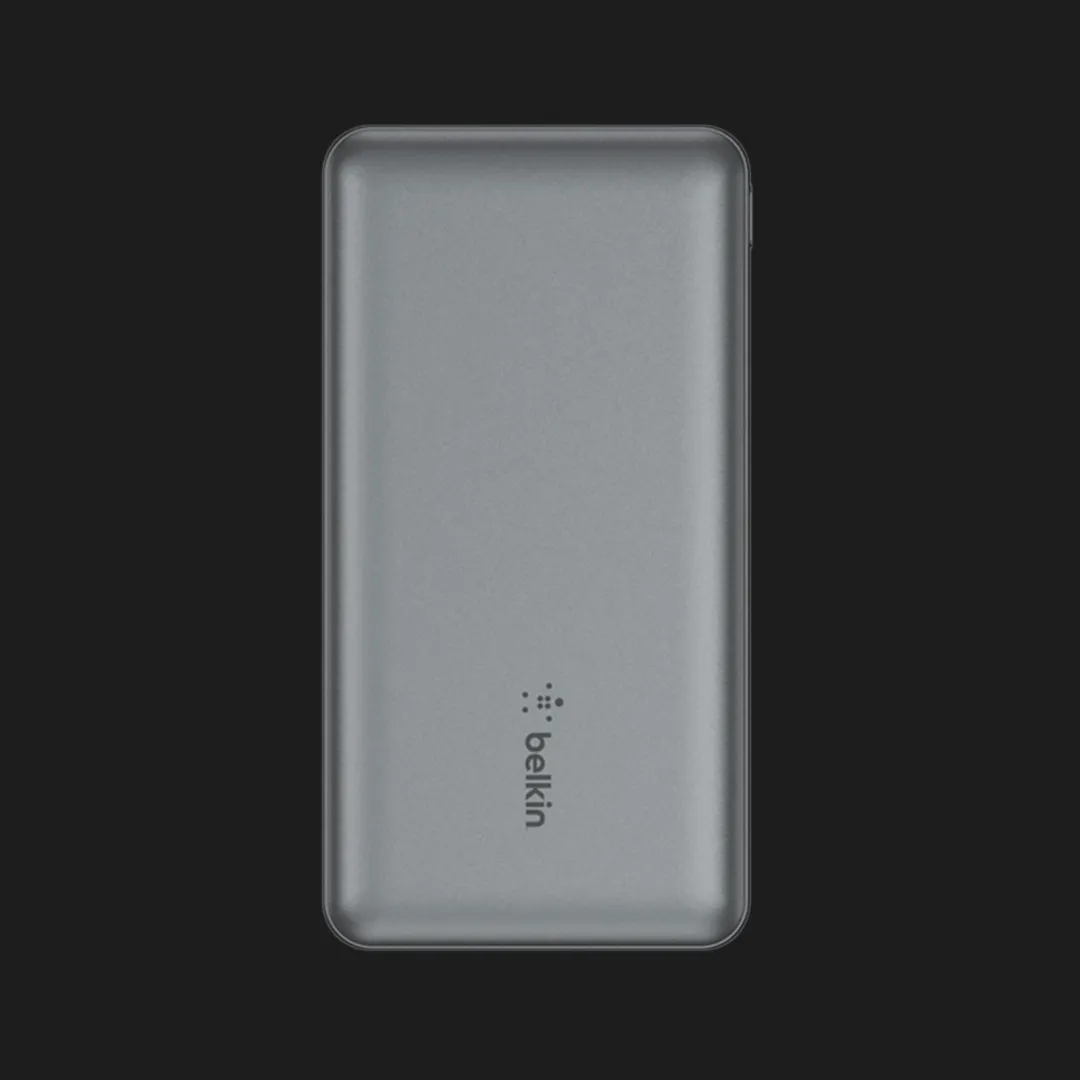 Зарядний пристрій Power Bank Belkin 10000mAh, 15W Dual USB-A, USB-C (Gray)