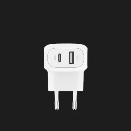 Блок живлення Belkin Home Charger 42W USB-C PD PPS 30Вт, USB-A 12Вт (White) в Києві