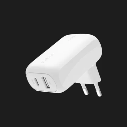 Блок живлення Belkin Home Charger 42W USB-C PD PPS 30Вт, USB-A 12Вт (White) в Кам'янці - Подільскому