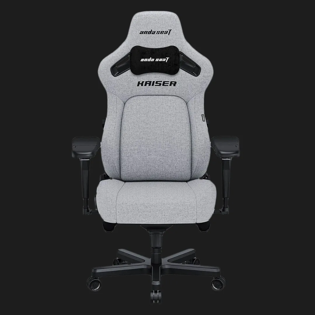Крісло ігрове Anda Seat Kaiser 4 Size XL Linen Fabric (Gray) (UA)