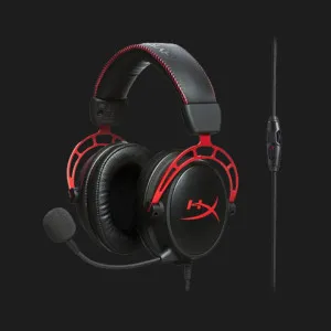 Игровая гарнитура HyperX Cloud Alpha mini-jack/dual 3.5мм, 1.2м/2м (Black/Red) (UA) в Сваляве