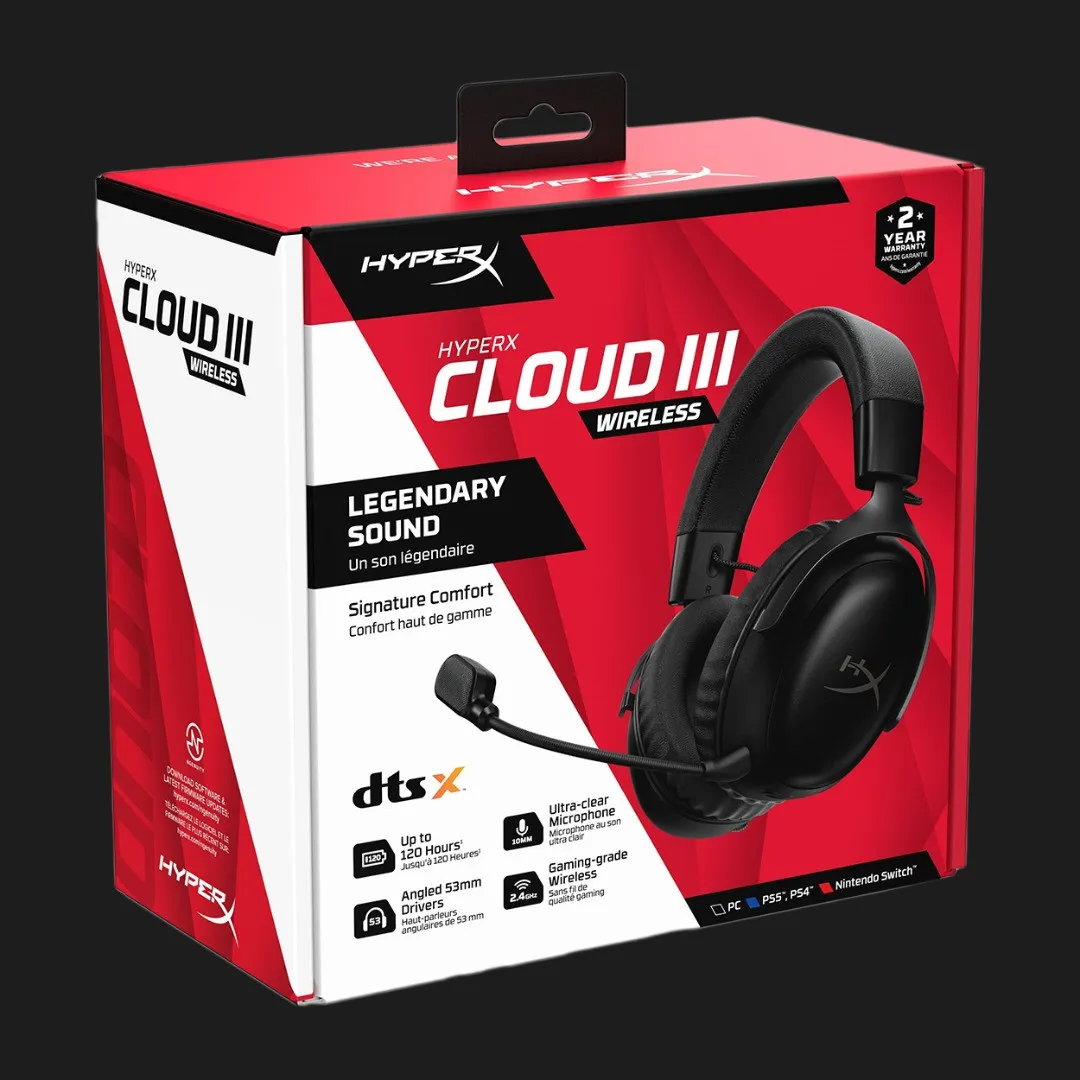 Игровая гарнитура HyperX Cloud III WL (Black) (UA)