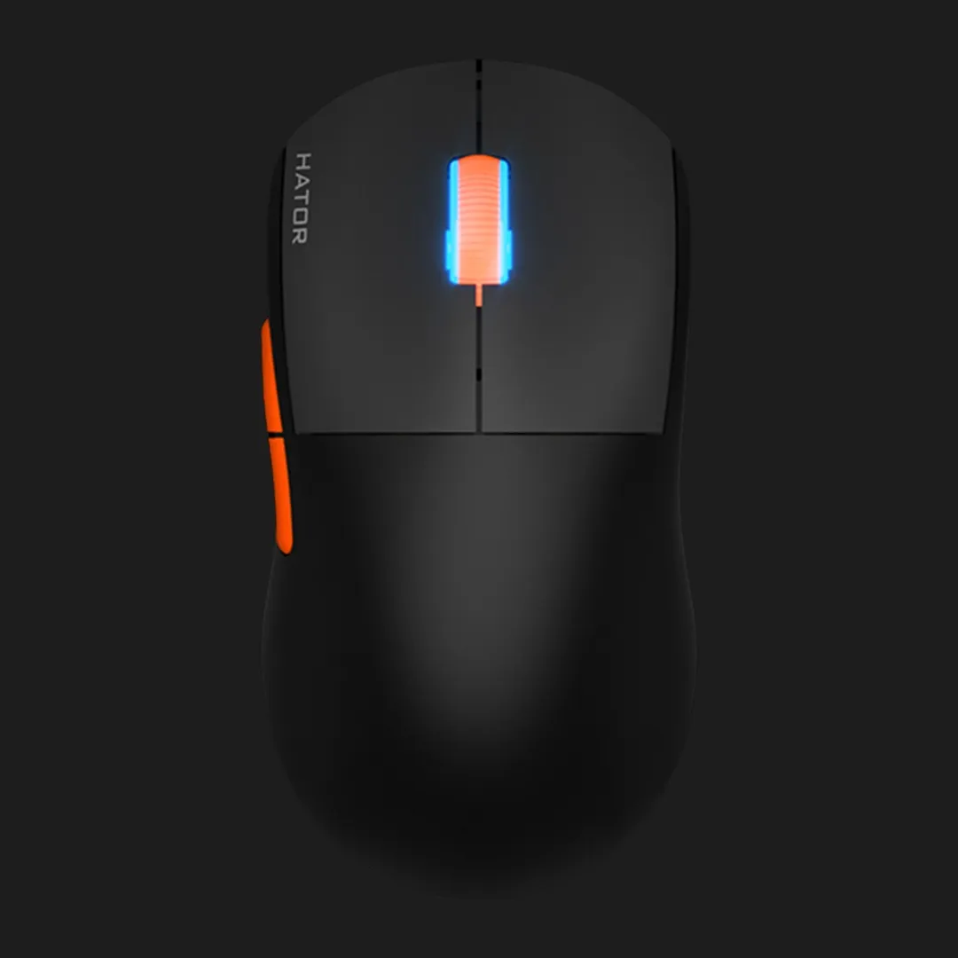 Ігрова миша HATOR Quasar 2 PRO wireless (HTM560BO) (Black/Orange) (UA)