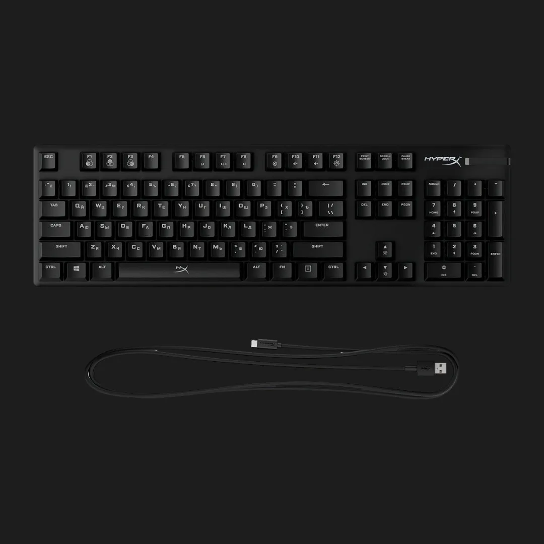 Клавиатура игровая HyperX Alloy Origins 104key Red USB (Black) (UA)