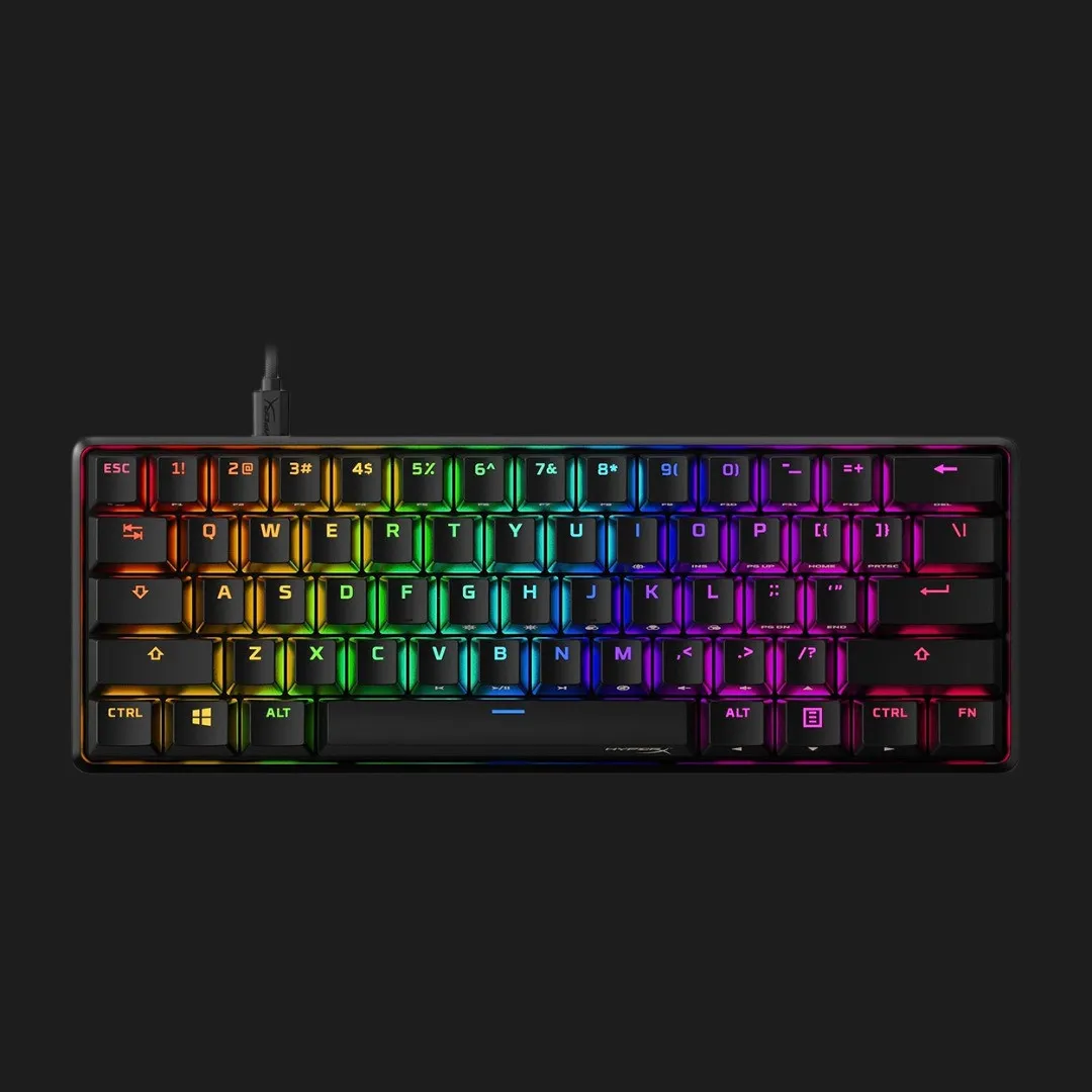 Клавіатура игрова HyperX Alloy Origins 60 61key Red USB (Black) (UA)