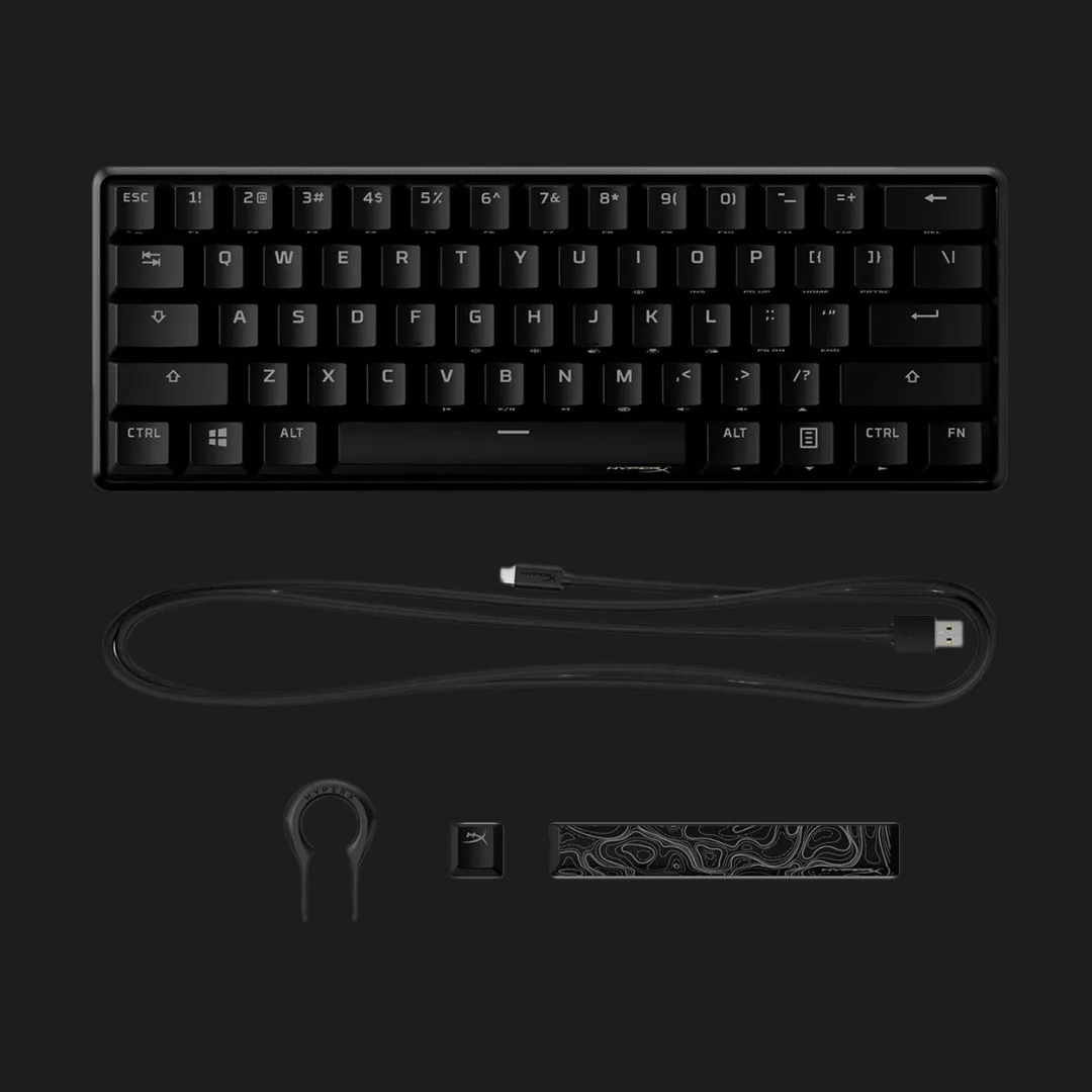 Клавіатура игрова HyperX Alloy Origins 60 61key Red USB (Black) (UA)