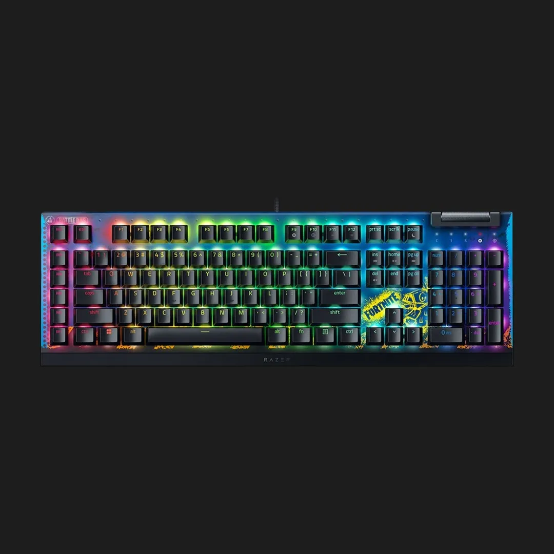 Клавіатура ігрова RAZER BlackWidow V4 X, Yellow Switch (FORTNITE) (RZ03-04703600-R3M1) (UA)
