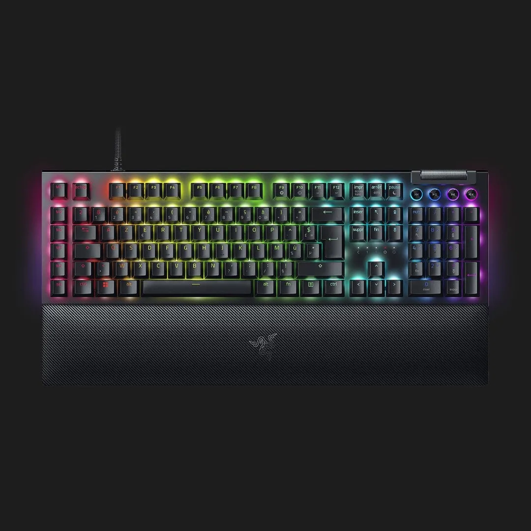 Клавіатура ігрова RAZER BlackWidow V4, Green Switch, UKR (Black) (RZ03-04690100-R3M1) (UA)