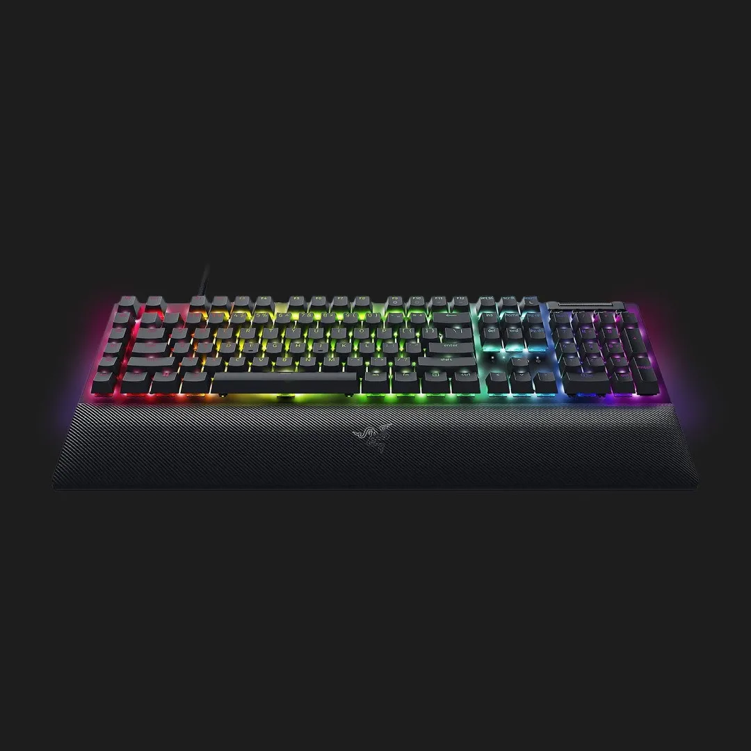 Клавіатура ігрова RAZER BlackWidow V4, Green Switch, UKR (Black) (RZ03-04690100-R3M1) (UA)