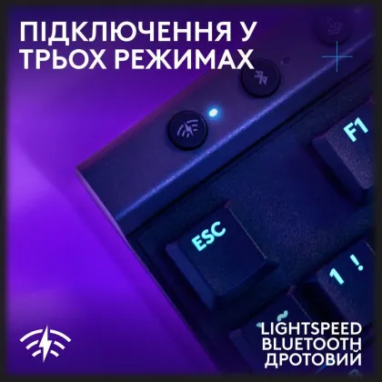 Клавiатура ігрова Logitech G515 Lightspeed TKL (Black) в Києві