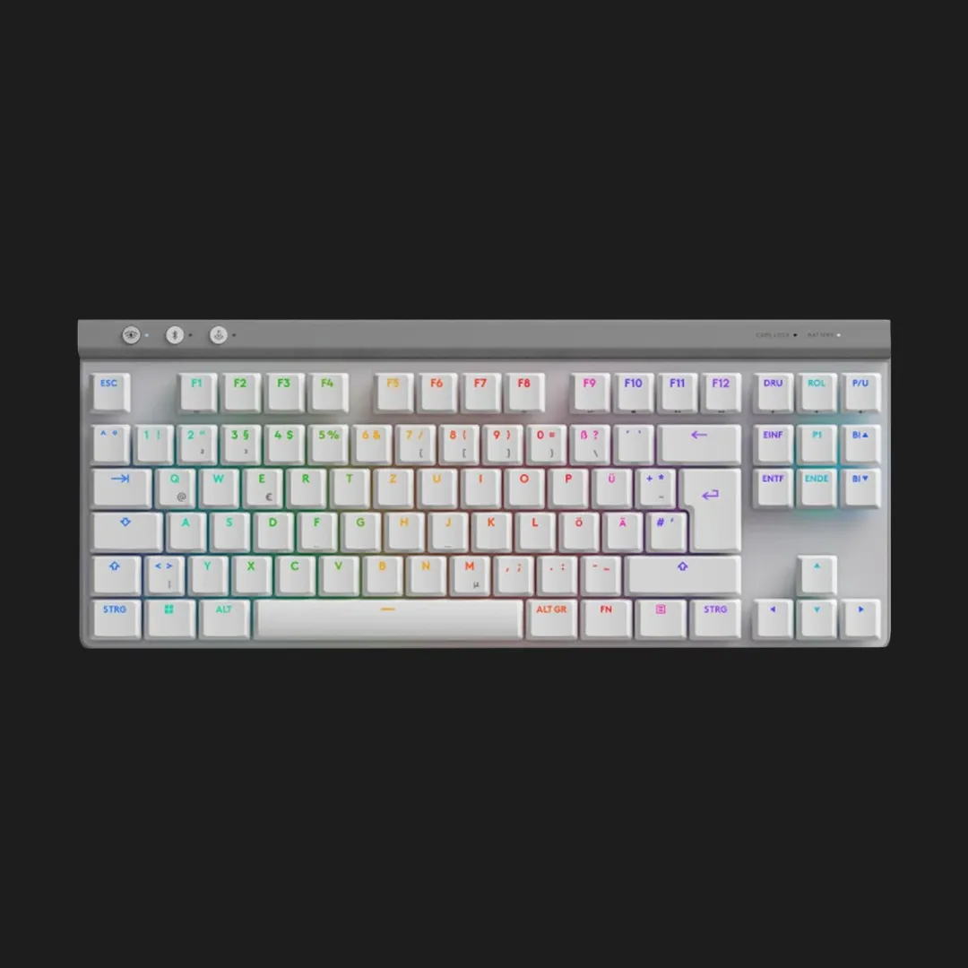 Клавiатура ігрова Logitech G515 Lightspeed TKL (White) (UA)