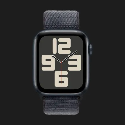 Apple Watch SE 2 GPS 44mm Midnight Aluminium Case with Ink Sport Loop (MXEP3) 2024