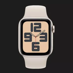 Apple Watch SE 2 GPS 44mm Starlight Aluminium Case with Starlight Sport Band (M/L) (MXEV3) 2024