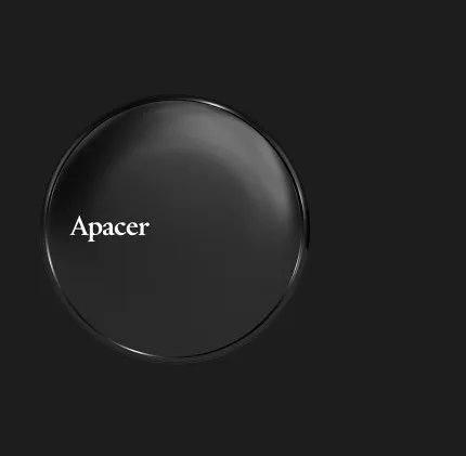 Зовнішній SSD-накопичувач Apacer Magnetic AS725 256 GB USB 3.2 Gen.2 Type-C MagSafe (Black)