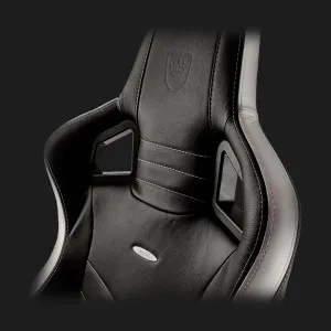 Кресло для геймеров Noblechairs EPIC Real Leather (Black/White/Red) (UA)