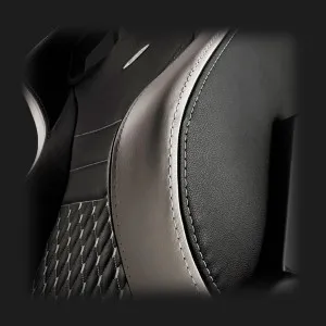 Кресло для геймеров Noblechairs EPIC Real Leather (Black/White/Red) (UA)