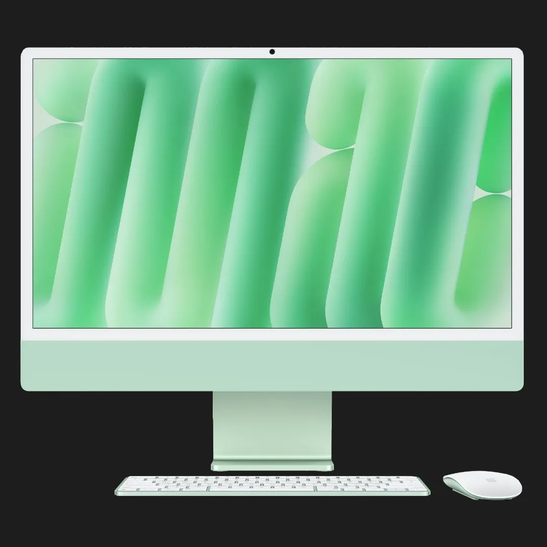 Apple iMac 24 with Retina 4.5K, Apple M4, 256GB, 8 CPU / 8 GPU, 16GB RAM, Green (MWUE3) (2024)