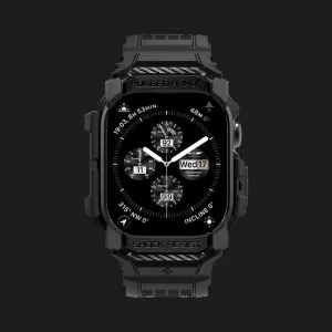 Чехол-ремешок Spigen Rugged Armor Pro для Apple Watch 42mm 2024 (Matte Black) в Сваляве