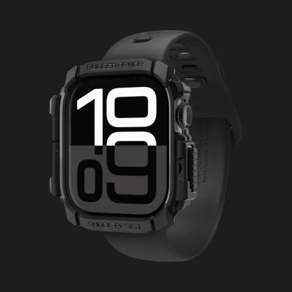 Чехол Spigen Rugged Armor для Apple Watch 2024 42mm (Matte Black) в Вараше