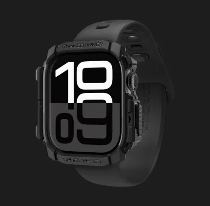 Чохол Spigen Rugged Armor для Apple Watch 2024 42mm (Matte Black)