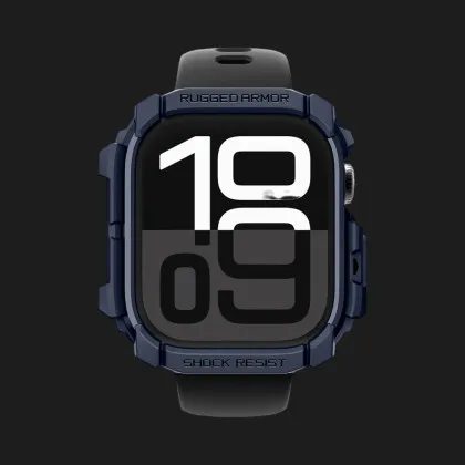 Чехол Spigen Rugged Armor для Apple Watch 2024 42mm (Navy Blue) в Хмельницком