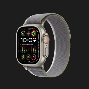 б/у Apple Watch Ultra 2 49mm GPS + LTE Titanium Case with Green/Gray Trail Loop S/M (MRF33) (Хороший стан)