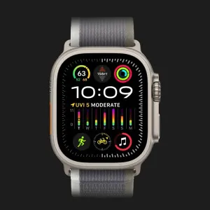 б/у Apple Watch Ultra 2 49mm GPS + LTE Titanium Case with Green/Gray Trail Loop S/M (MRF33) (Хороший стан)
