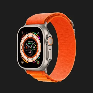 б/у Apple Watch Ultra, 49мм, Orange Alpine Loop Large (MQEV3/MQFM3) (Как Новый)