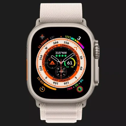 б/у Apple Watch Ultra, 49мм, Starlight Alpine Loop Medium (MQFR3/MQF03) в Павлограді