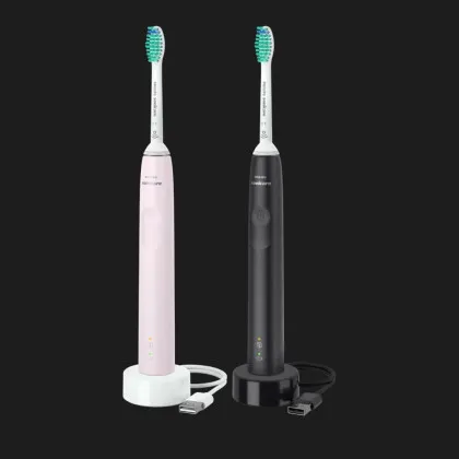 Набір зубних електрощіток Philips Sonicare 3100 series (Pink/Black) в Броварах