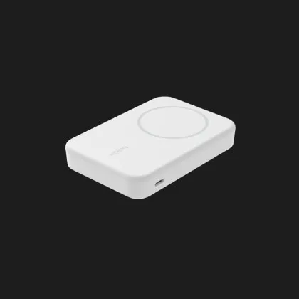 Зарядний пристрій Power Bank Belkin 8000mAh 15W, MagSafe Qi2 (White)