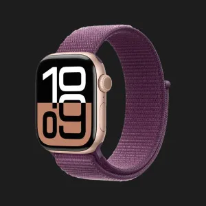 б/у Apple Watch Series 10 GPS 42mm Rose Gold Aluminum Case with Plum Sport Loop (MWWK3) (Хорошее состояние)