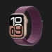 б/у Apple Watch Series 10 GPS 42mm Rose Gold Aluminum Case with Plum Sport Loop (MWWK3)