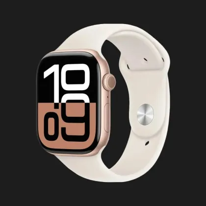 б/у Apple Watch Series 10 GPS 42mm Rose Gold Aluminum Case with Light Blush Sport Band S/M (MWWH3) в Сумах