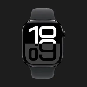 б/у Apple Watch Series 10 GPS 46mm Jet Black Aluminum Case with Black Sport Band (M/L) (MWWQ3) (Хорошее состояние)