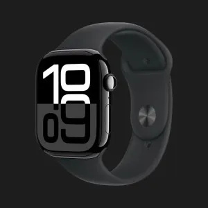 б/у Apple Watch Series 10 GPS 46mm Jet Black Aluminum Case with Black Sport Band (M/L) (MWWQ3) (Хорошее состояние)