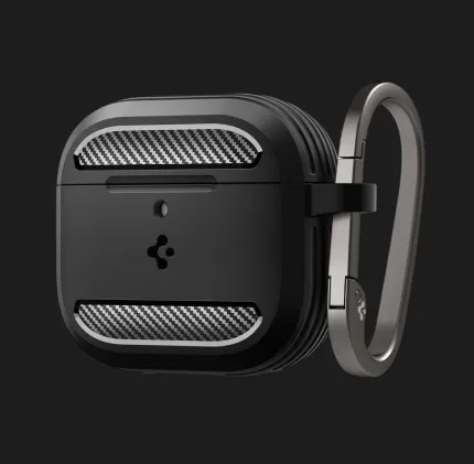 Чохол Spigen Rugged Armor для AirPods 4 (Matte Black)