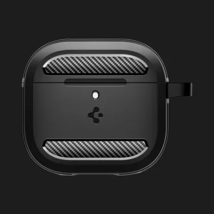 Чохол Spigen Rugged Armor для AirPods 4 (Matte Black) в Вінниці