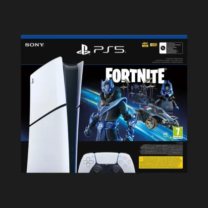 Игровая консоль Sony PlayStation 5 Slim (Digital Edition) (Fortnite Cobalt Star Bundle) (1TB) Калуше