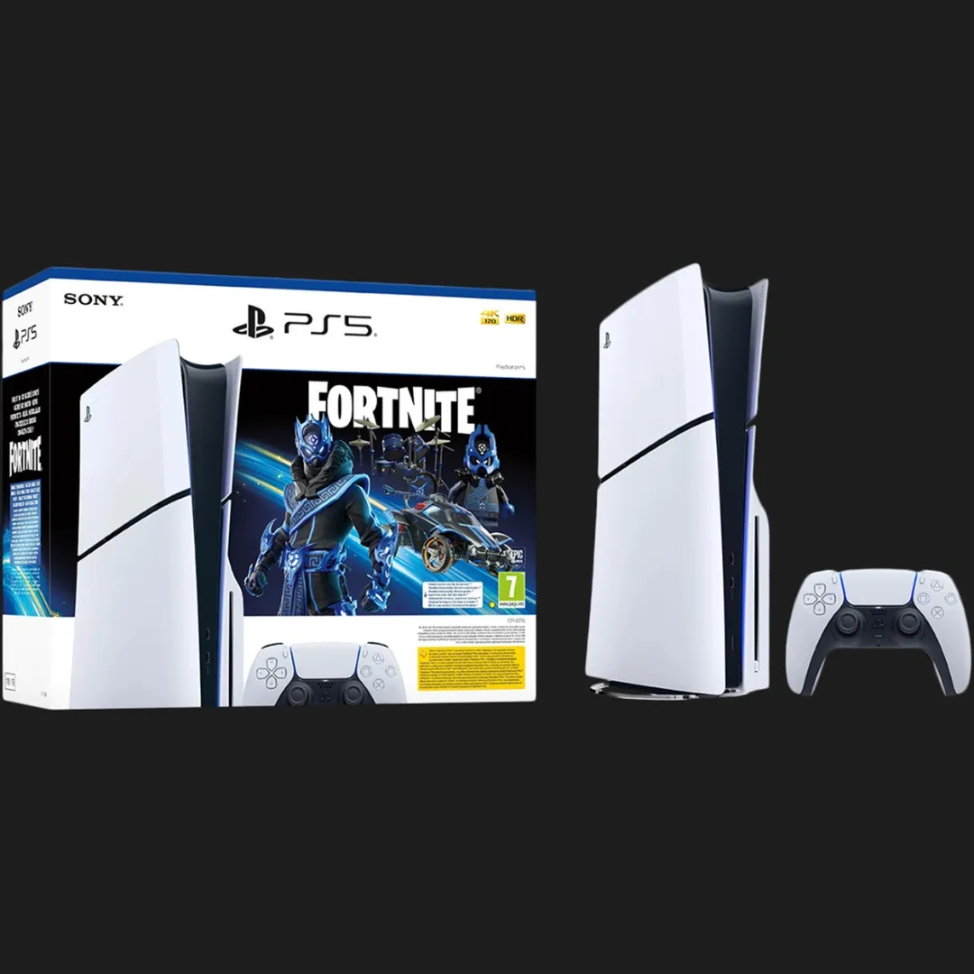 Ігрова приставка Sony PlayStation 5 Slim (Blu-Ray) (Fortnite Cobalt Star Bundle) (1TB)