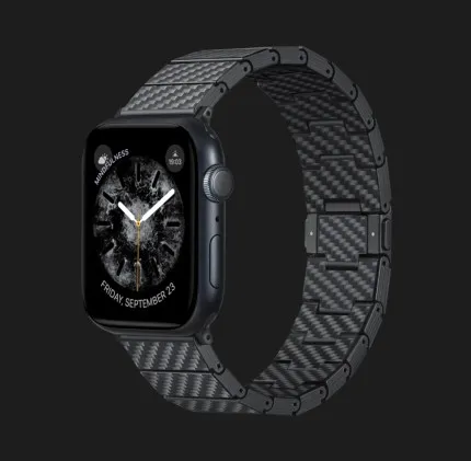 Ремешок Pitaka Carbon Fiber Band для Apple Watch 38/40/41/42mm & 44/45/46/49mm (Black/Grey Twil)