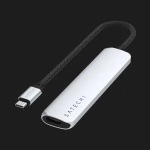 Адаптер Satechi 6-in-1 USB-C Slim Multiport Adapter 4K (Silver) в Херсоні