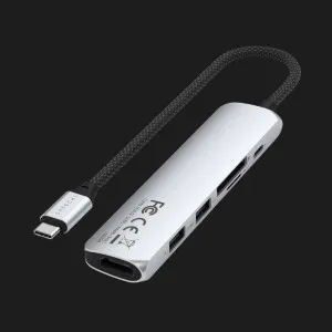 Адаптер Satechi 6-in-1 USB-C Slim Multiport Adapter 4K (Silver) в Херсоні