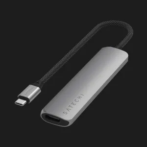 Адаптер Satechi 6-in-1 USB-C Slim Multiport Adapter 4K (Space Gray) в Херсоні