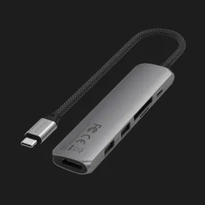 Адаптер Satechi 6-in-1 USB-C Slim Multiport Adapter 4K (Space Gray) в Херсоні
