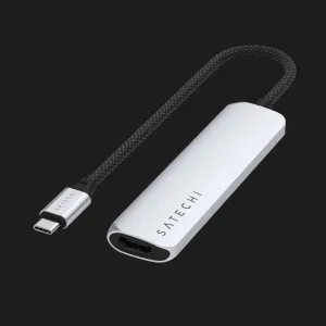 Адаптер Satechi 4-in-1 USB-C Slim Multiport Adapter 4K (Silver) в Херсоне