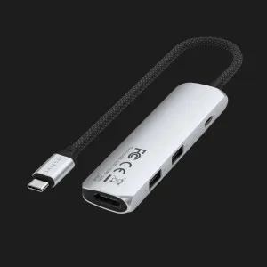Адаптер Satechi 4-in-1 USB-C Slim Multiport Adapter 4K (Silver) в Херсоне