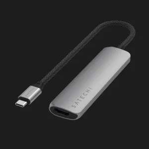 Адаптер Satechi 4-in-1 USB-C Slim Multiport Adapter 4K (Space Gray) в Херсоне