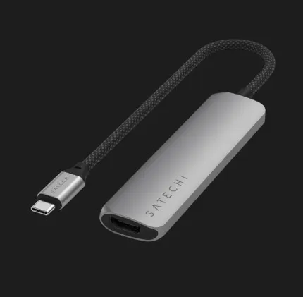 Адаптер Satechi 4-in-1 USB-C Slim Multiport Adapter 4K (Space Gray)